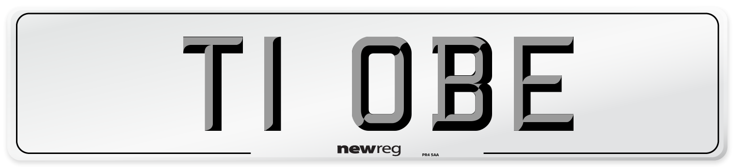 T1 OBE Number Plate from New Reg